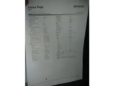 LOTE 021 - 04 MULTIFUNCIONAL MONO LASER_KYOCERA TASKALFA 3010I + GRAMPEADOR 50 FLS + GABINETE COM RODAS (NO ESTADO)