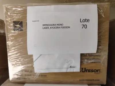 LOTE 070 - 04 IMPRESSORAS MONO LASER_KYOCERA P3055DN E 01 MULTIFUNCIONAL MONO LASER_KYOCERA M3550IDN. (NO ESTADO)