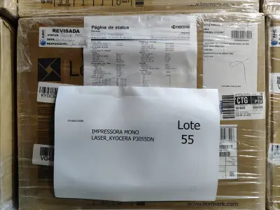 LOTE 055 - 25 IMPRESSORAS MONOLASER_KYOCERA P3055DN. (NO ESTADO)