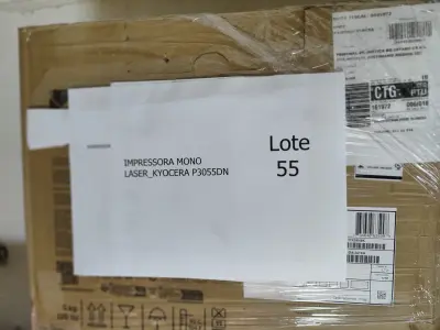 LOTE 055 - 25 IMPRESSORAS MONOLASER_KYOCERA P3055DN. (NO ESTADO)
