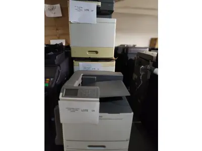 LOTE 014 - 01 IMPRESSORA COLOR LASER_LEXMARK C950DE, 01 MULTIFUNCIONAL COLOR LASER_LEXMARK X792DE, 01 MULTIFUNCIONAL COLOR LASER_LEXMARK X792DE, 01 IMPRESSORA COLOR LASER_LEXMARK C792DE (RETIRADA DE PEÇAS), 01IMPRESSORA COLOR LASER_LEXMARK C792DE (RETIRADA DE PEÇAS) (NO ESTADO)