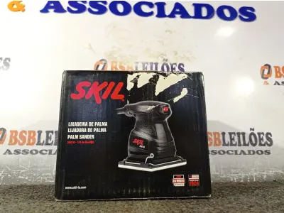 LOTE 347 - 01 LIXADEIRA ORBITAL DE PALMA 7232 200W-1/4 DE LIXA 220V MARCA SKIL. (NOVO). (NO ESTADO) ATENÇÃO! FAZER A VISITAÇÃO ANTES DE ARREMATAR, NÃO SABEMOS SE FUNCIONA. LEILÃO NÃO TEM GARANTIA E NEM DEVOLUÇÃO, SUJEITO A POSSÍVEIS AVARIAS VISÍVEIS/OCULTAS E/OU AUSÊNCIA DE COMPONENTES.