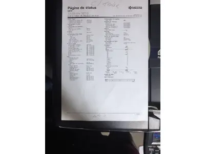 LOTE 011 - 03 MULTIFUNCIONAL MONO LASER_KYOCERA TASKALFA 3010I + GRAMPEADOR 50 FLS + GABINETE COM RODAS (NO ESTADO)