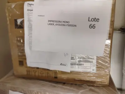 LOTE 066 - 03 IMPRESSORAS MONO LASER_KYOCERA P3055DN E 02 MULTIFUNCIONAIS MONO LASER M3655IDN_KYOCERA ECOSYS. (NO ESTADO)