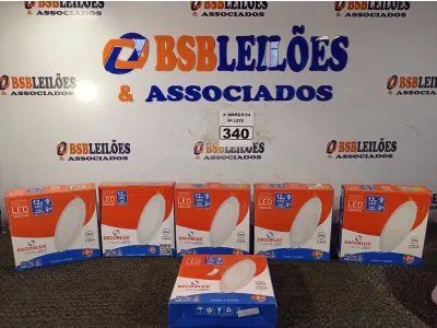 LOTE 340 - 06 LUMINÁRIAS DE LED EMBUTIR CIRCULAR BIVOLT 12W 4000K DECORLUX. (NO ESTADO) ATENÇÃO! FAZER A VISITAÇÃO ANTES DE ARREMATAR, NÃO SABEMOS SE FUNCIONA. LEILÃO NÃO TEM GARANTIA E NEM DEVOLUÇÃO, SUJEITO A POSSÍVEIS AVARIAS VISÍVEIS/OCULTAS E/OU AUSÊNCIA DE COMPONENTES.