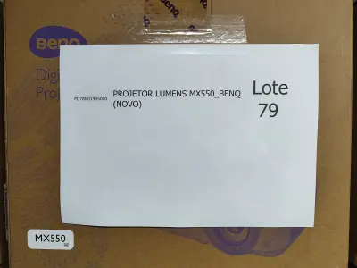 LOTE 079 - 13 PROJETORES LUMENS MX550_BENQ (NOVO). (NO ESTADO)