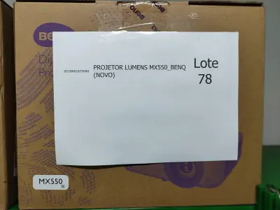 LOTE 078 - 08 PROJETORES LUMENS MX550_BENQ (NOVO). (NO ESTADO)