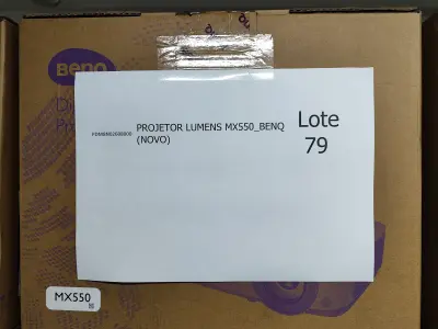 LOTE 079 - 13 PROJETORES LUMENS MX550_BENQ (NOVO). (NO ESTADO)