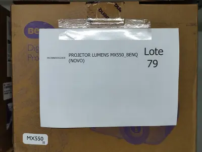 LOTE 079 - 13 PROJETORES LUMENS MX550_BENQ (NOVO). (NO ESTADO)