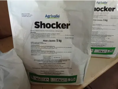 LOTE 168 - 15KG DE FUNGICIDA MICROBIOLÓGICO AGRIVALLE SHOCKER. (NO ESTADO) ATENÇÃO! FAZER A VISITAÇÃO ANTES DE ARREMATAR, NÃO SABEMOS SE FUNCIONA. LEILÃO NÃO TEM GARANTIA E NEM DEVOLUÇÃO, SUJEITO A POSSÍVEIS AVARIAS VISÍVEIS/OCULTAS E/OU AUSÊNCIA DE COMPONENTES.