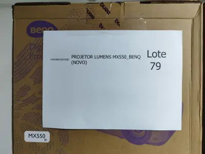 LOTE 079 - 13 PROJETORES LUMENS MX550_BENQ (NOVO). (NO ESTADO)
