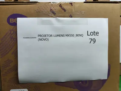 LOTE 079 - 13 PROJETORES LUMENS MX550_BENQ (NOVO). (NO ESTADO)