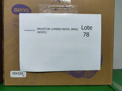 LOTE 078 - 08 PROJETORES LUMENS MX550_BENQ (NOVO). (NO ESTADO)