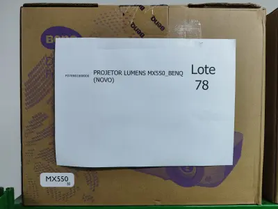 LOTE 078 - 08 PROJETORES LUMENS MX550_BENQ (NOVO). (NO ESTADO)