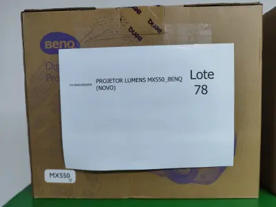 LOTE 078 - 08 PROJETORES LUMENS MX550_BENQ (NOVO). (NO ESTADO)