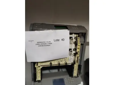 LOTE 040 - 02 IMPRESSORAS COLOR LASER_LEXMARK C748DE E 01 MULTIFUNCIONAL MONO LASER_LEXMARK MX711DHE (RETIRADA DE PEÇAS). (NO ESTADO)