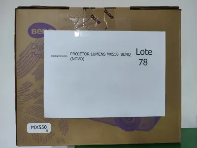 LOTE 078 - 08 PROJETORES LUMENS MX550_BENQ (NOVO). (NO ESTADO)