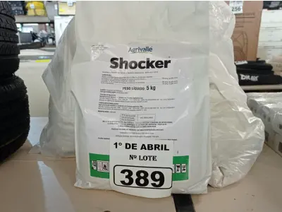 LOTE 389 - 15KG DE FUNGICIDA MICROBIOLÓGICO AGRIVALLE SHOCKER. (NO ESTADO) ATENÇÃO! FAZER A VISITAÇÃO ANTES DE ARREMATAR, NÃO SABEMOS SE FUNCIONA. LEILÃO NÃO TEM GARANTIA E NEM DEVOLUÇÃO, SUJEITO A POSSÍVEIS AVARIAS VISÍVEIS/OCULTAS E/OU AUSÊNCIA DE COMPONENTES.