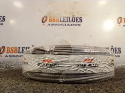 LOTE 351 - 01 ROLO DE CABO FLEXÍVEL 100M 4MM NA COR CINZA(NOVO). (NO ESTADO) ATENÇÃO! FAZER A VISITAÇÃO ANTES DE ARREMATAR, NÃO SABEMOS SE FUNCIONA. LEILÃO NÃO TEM GARANTIA E NEM DEVOLUÇÃO, SUJEITO A POSSÍVEIS AVARIAS VISÍVEIS/OCULTAS E/OU AUSÊNCIA DE COMPONENTES.