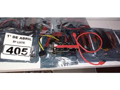 LOTE 405 - 01 LOTE COM VÁRIAS PLACAS PCI USB. (NO ESTADO) ATENÇÃO! FAZER A VISITAÇÃO ANTES DE ARREMATAR, NÃO SABEMOS SE FUNCIONA. LEILÃO NÃO TEM GARANTIA E NEM DEVOLUÇÃO, SUJEITO A POSSÍVEIS AVARIAS VISÍVEIS/OCULTAS E/OU AUSÊNCIA DE COMPONENTES.