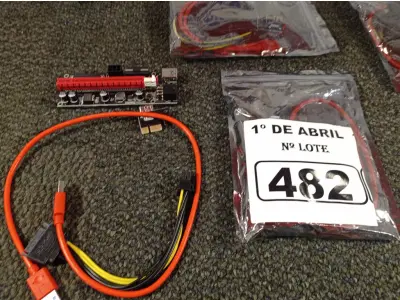 LOTE 482 - 01 LOTE COM VÁRIAS PLACAS PCI USB. (NO ESTADO) ATENÇÃO! FAZER A VISITAÇÃO ANTES DE ARREMATAR, NÃO SABEMOS SE FUNCIONA. LEILÃO NÃO TEM GARANTIA E NEM DEVOLUÇÃO, SUJEITO A POSSÍVEIS AVARIAS VISÍVEIS/OCULTAS E/OU AUSÊNCIA DE COMPONENTES.