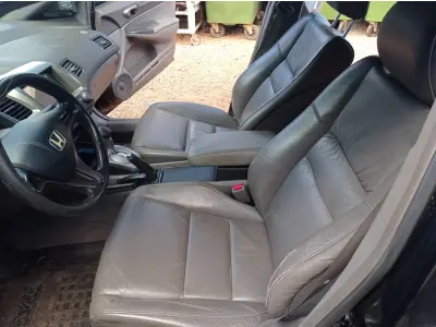 LOTE 537 - 01 HONDA/CIVIC LXS, ANO 2008, COR PRETA, FLEX (NO ESTADO)