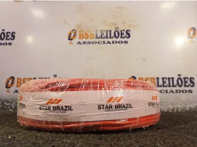 LOTE 404 - 01 ROLO DE CABO FLEXÍVEL 100M 4MM NA COR VERMELHA(NOVO). (NO ESTADO) ATENÇÃO! FAZER A VISITAÇÃO ANTES DE ARREMATAR, NÃO SABEMOS SE FUNCIONA. LEILÃO NÃO TEM GARANTIA E NEM DEVOLUÇÃO, SUJEITO A POSSÍVEIS AVARIAS VISÍVEIS/OCULTAS E/OU AUSÊNCIA DE COMPONENTES.