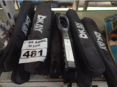 LOTE 481 - 10 DETECTORES DE METAIS. (NO ESTADO) ATENÇÃO! FAZER A VISITAÇÃO ANTES DE ARREMATAR, NÃO SABEMOS SE FUNCIONA. LEILÃO NÃO TEM GARANTIA E NEM DEVOLUÇÃO, SUJEITO A POSSÍVEIS AVARIAS VISÍVEIS/OCULTAS E/OU AUSÊNCIA DE COMPONENTES.