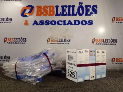 LOTE 325 - 10 MÁSCARAS DE PROTEÇÃO E 05 TERMÔMETROS DIGITAIS. (NO ESTADO) ATENÇÃO! FAZER A VISITAÇÃO ANTES DE ARREMATAR, NÃO SABEMOS SE FUNCIONA. LEILÃO NÃO TEM GARANTIA E NEM DEVOLUÇÃO, SUJEITO A POSSÍVEIS AVARIAS VISÍVEIS/OCULTAS E/OU AUSÊNCIA DE COMPONENTES.