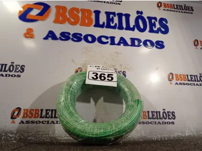 LOTE 365 - 01 ROLO DE CABO FLEXÍVEL 100M 4MM NA COR VERDE(NOVO). (NO ESTADO) ATENÇÃO! FAZER A VISITAÇÃO ANTES DE ARREMATAR, NÃO SABEMOS SE FUNCIONA. LEILÃO NÃO TEM GARANTIA E NEM DEVOLUÇÃO, SUJEITO A POSSÍVEIS AVARIAS VISÍVEIS/OCULTAS E/OU AUSÊNCIA DE COMPONENTES.