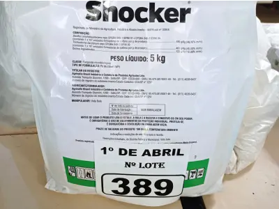 LOTE 389 - 15KG DE FUNGICIDA MICROBIOLÓGICO AGRIVALLE SHOCKER. (NO ESTADO) ATENÇÃO! FAZER A VISITAÇÃO ANTES DE ARREMATAR, NÃO SABEMOS SE FUNCIONA. LEILÃO NÃO TEM GARANTIA E NEM DEVOLUÇÃO, SUJEITO A POSSÍVEIS AVARIAS VISÍVEIS/OCULTAS E/OU AUSÊNCIA DE COMPONENTES.