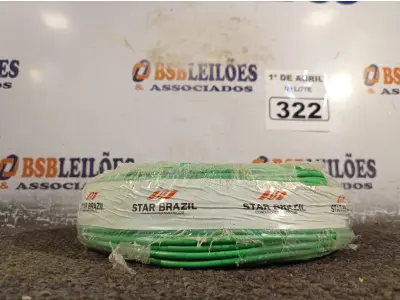 LOTE 322 - 01 ROLO DE CABO FLEXÍVEL 100M 4MM NA COR VERDE(NOVO). (NO ESTADO) ATENÇÃO! FAZER A VISITAÇÃO ANTES DE ARREMATAR, NÃO SABEMOS SE FUNCIONA. LEILÃO NÃO TEM GARANTIA E NEM DEVOLUÇÃO, SUJEITO A POSSÍVEIS AVARIAS VISÍVEIS/OCULTAS E/OU AUSÊNCIA DE COMPONENTES.