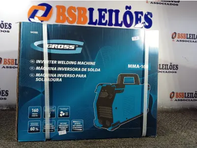 LOTE 392 - 01 INVERSORA DE SOLDA. (NO ESTADO) ATENÇÃO! FAZER A VISITAÇÃO ANTES DE ARREMATAR, NÃO SABEMOS SE FUNCIONA. LEILÃO NÃO TEM GARANTIA E NEM DEVOLUÇÃO, SUJEITO A POSSÍVEIS AVARIAS VISÍVEIS/OCULTAS E/OU AUSÊNCIA DE COMPONENTES.