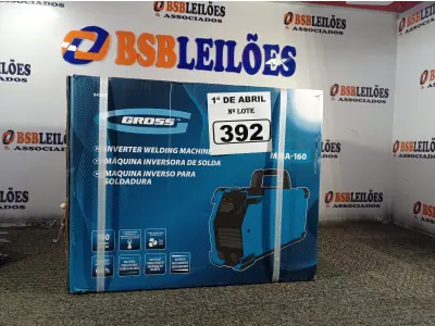 LOTE 392 - 01 INVERSORA DE SOLDA. (NO ESTADO) ATENÇÃO! FAZER A VISITAÇÃO ANTES DE ARREMATAR, NÃO SABEMOS SE FUNCIONA. LEILÃO NÃO TEM GARANTIA E NEM DEVOLUÇÃO, SUJEITO A POSSÍVEIS AVARIAS VISÍVEIS/OCULTAS E/OU AUSÊNCIA DE COMPONENTES.