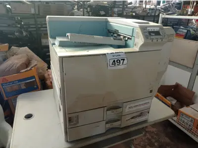 LOTE 497 - 01 IMPRESSORA MULTIFUNCIONAL PARA RETIRADA DE PEÇAS. (NO ESTADO) ATENÇÃO! FAZER A VISITAÇÃO ANTES DE ARREMATAR, NÃO SABEMOS SE FUNCIONA. LEILÃO NÃO TEM GARANTIA E NEM DEVOLUÇÃO, SUJEITO A POSSÍVEIS AVARIAS VISÍVEIS/OCULTAS E/OU AUSÊNCIA DE COMPONENTES.