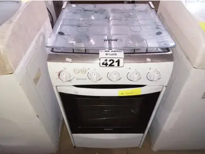 LOTE 421 - 01 FOGÃO A GÁS 04 BOCAS MARCA DAKO. (NO ESTADO) ATENÇÃO! FAZER A VISITAÇÃO ANTES DE ARREMATAR, NÃO SABEMOS SE FUNCIONA. LEILÃO NÃO TEM GARANTIA E NEM DEVOLUÇÃO, SUJEITO A POSSÍVEIS AVARIAS VISÍVEIS/OCULTAS E/OU AUSÊNCIA DE COMPONENTES.