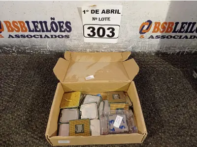 LOTE 303 - 01 LOTE COM VÁRIOS PROCESSADORES MARCAS E MODELOS DIVERSOS. (NO ESTADO) ATENÇÃO! FAZER A VISITAÇÃO ANTES DE ARREMATAR, NÃO SABEMOS SE FUNCIONA. LEILÃO NÃO TEM GARANTIA E NEM DEVOLUÇÃO, SUJEITO A POSSÍVEIS AVARIAS VISÍVEIS/OCULTAS E/OU AUSÊNCIA DE COMPONENTES.