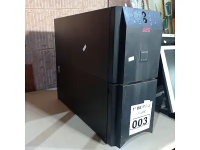 LOTE 003 - 01 NOBREAK MARCA APC MODELO SMART-UPS 2.200. (NO ESTADO) ATENÇÃO! FAZER A VISITAÇÃO ANTES DE ARREMATAR, NÃO SABEMOS SE FUNCIONA. LEILÃO NÃO TEM GARANTIA E NEM DEVOLUÇÃO, SUJEITO A POSSÍVEIS AVARIAS VISÍVEIS/OCULTAS E/OU AUSÊNCIA DE COMPONENTES.