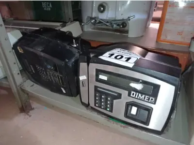 LOTE 101 - 02 RELÓGIOS DE PONTO MARCAS E MODELOS DIVERSOS. (NO ESTADO) ATENÇÃO! FAZER A VISITAÇÃO ANTES DE ARREMATAR, NÃO SABEMOS SE FUNCIONA. LEILÃO NÃO TEM GARANTIA E NEM DEVOLUÇÃO, SUJEITO A POSSÍVEIS AVARIAS VISÍVEIS/OCULTAS E/OU AUSÊNCIA DE COMPONENTES.