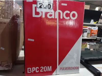 LOTE 200 - 01 PULVERIZADOR COSTAL BPC20 BRANCO. (NOVO) (NO ESTADO)