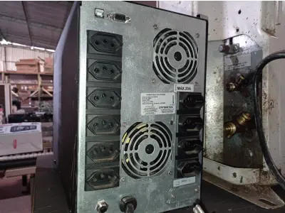 LOTE 127 - 01 NOBREAK MARCA SMS 3200VA. (NO ESTADO) ATENÇÃO! FAZER A VISITAÇÃO ANTES DE ARREMATAR, NÃO SABEMOS SE FUNCIONA. LEILÃO NÃO TEM GARANTIA E NEM DEVOLUÇÃO, SUJEITO A POSSÍVEIS AVARIAS VISÍVEIS/OCULTAS E/OU AUSÊNCIA DE COMPONENTES.