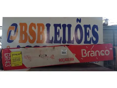 LOTE 001 - 01 ROÇADEIRA A GASOLINA BRANCO BR43G.(NOVA) (NO ESTADO)