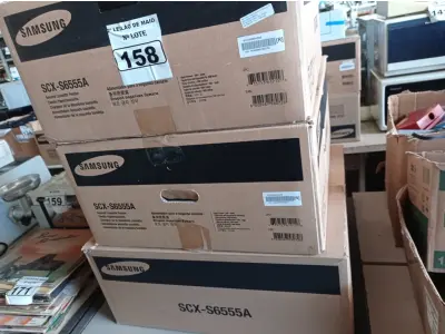 LOTE 158 - 03 GAVETAS PARA PAPEL DA IMPRESSORA SAMSUNG MODELO SCX-S6555A. (NO ESTADO) ATENÇÃO! FAZER A VISITAÇÃO ANTES DE ARREMATAR, NÃO SABEMOS SE FUNCIONA. LEILÃO NÃO TEM GARANTIA E NEM DEVOLUÇÃO, SUJEITO A POSSÍVEIS AVARIAS VISÍVEIS/OCULTAS E/OU AUSÊNCIA DE COMPONENTES.