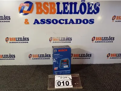 LOTE 010 - 01 LASER DE LINHAS CRUZADAS AUTONIVELANTE COM FAIXA VERDE MODELO:GLL2-12G MARCA BOSCH. (NO ESTADO) ATENÇÃO! FAZER A VISITAÇÃO ANTES DE ARREMATAR, NÃO SABEMOS SE FUNCIONA. LEILÃO NÃO TEM GARANTIA E NEM DEVOLUÇÃO, SUJEITO A POSSÍVEIS AVARIAS VISÍVEIS/OCULTAS E/OU AUSÊNCIA DE COMPONENTES.
