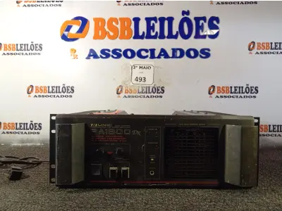LOTE 493 - 01 AMPLIFICADOR UNIC PA 1800DX. (NO ESTADO) ATENÇÃO! FAZER A VISITAÇÃO ANTES DE ARREMATAR, NÃO SABEMOS SE FUNCIONA. LEILÃO NÃO TEM GARANTIA E NEM DEVOLUÇÃO, SUJEITO A POSSÍVEIS AVARIAS VISÍVEIS/OCULTAS E/OU AUSÊNCIA DE COMPONENTES.