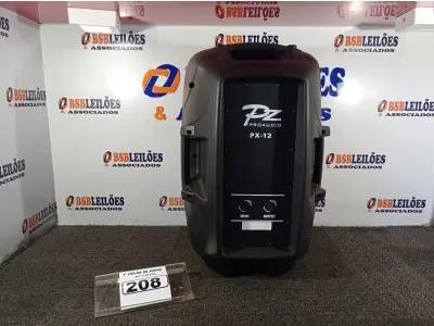 LOTE 208 - 01 CAIXA DE SOM PZ PROPASSIVE PRO ÁUDIO PX-12 (NOVA). (NO ESTADO) ATENÇÃO! FAZER A VISITAÇÃO ANTES DE ARREMATAR, NÃO SABEMOS SE FUNCIONA. LEILÃO NÃO TEM GARANTIA E NEM DEVOLUÇÃO, SUJEITO A POSSÍVEIS AVARIAS VISÍVEIS/OCULTAS E/OU AUSÊNCIA DE COMPONENTES.