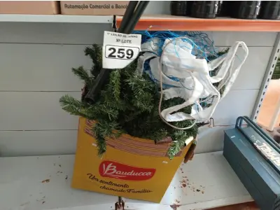 LOTE 259 - 01 ARVORE DE NATAL E 01 REDE DE VÔLEI. (NO ESTADO) ATENÇÃO! FAZER A VISITAÇÃO ANTES DE ARREMATAR, NÃO SABEMOS SE FUNCIONA. LEILÃO NÃO TEM GARANTIA E NEM DEVOLUÇÃO, SUJEITO A POSSÍVEIS AVARIAS VISÍVEIS/OCULTAS E/OU AUSÊNCIA DE COMPONENTES.