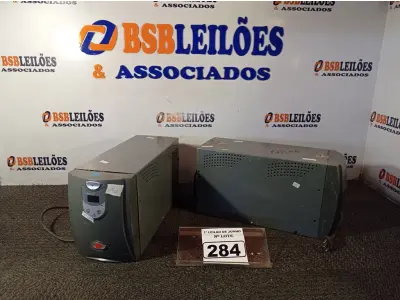 LOTE 284 - 02 NOBREAKS DE 1900VA MARCA INFINIUM. (NO ESTADO) ATENÇÃO! FAZER A VISITAÇÃO ANTES DE ARREMATAR, NÃO SABEMOS SE FUNCIONA. LEILÃO NÃO TEM GARANTIA E NEM DEVOLUÇÃO, SUJEITO A POSSÍVEIS AVARIAS VISÍVEIS/OCULTAS E/OU AUSÊNCIA DE COMPONENTES.