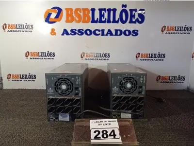 LOTE 284 - 02 NOBREAKS DE 1900VA MARCA INFINIUM. (NO ESTADO) ATENÇÃO! FAZER A VISITAÇÃO ANTES DE ARREMATAR, NÃO SABEMOS SE FUNCIONA. LEILÃO NÃO TEM GARANTIA E NEM DEVOLUÇÃO, SUJEITO A POSSÍVEIS AVARIAS VISÍVEIS/OCULTAS E/OU AUSÊNCIA DE COMPONENTES.