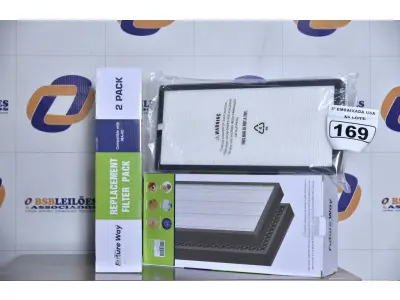 LOTE 169 - 02 CAIXAS COM 02 FILTROS CADA PARA AR-CONDICIONADO COMPATIBLE WITH MA-40. (FILTERS 2 PACKS.) (NO ESTADO)0000021